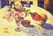 Paul Gauguin Flowers and a Bowl of Fruit on a Table  4 oil painting reproduction